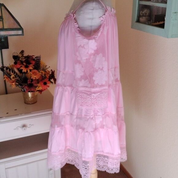 Pretty in Pink Lace Dress - Picture 5 of 14